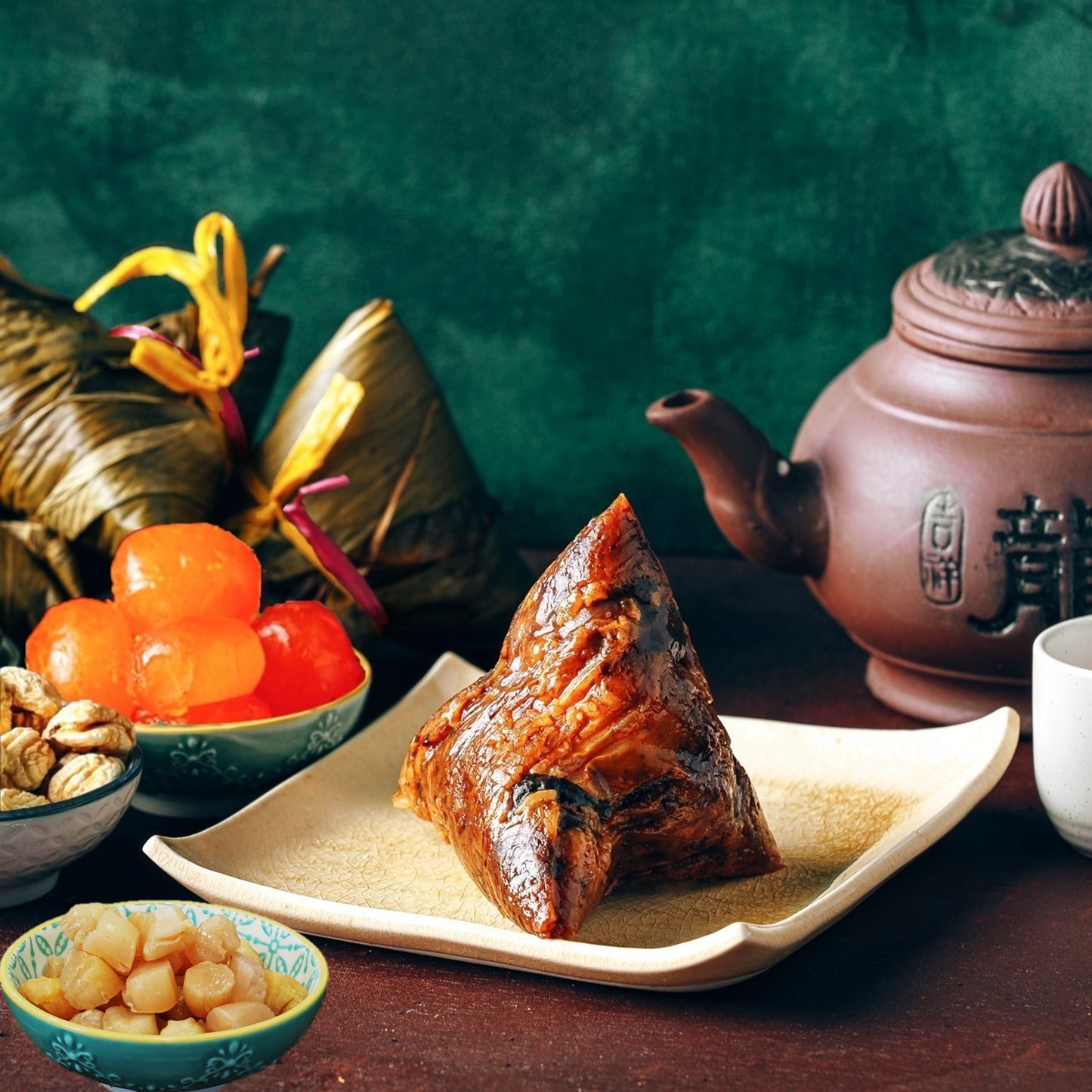 ♡ 5pc XO Salted Egg Gift Set | 5粒 XO五香咸蛋肉粽 礼套